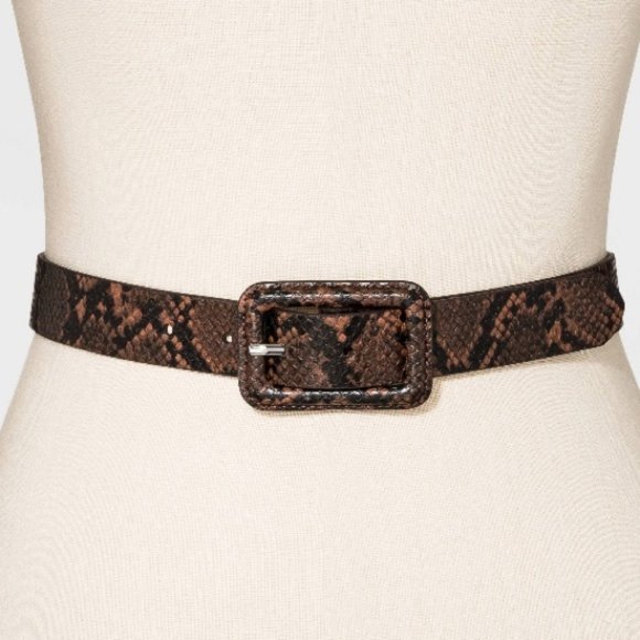 wild fable Accessories - Wild Fable Women's Brown Faux Leather Belt NEW